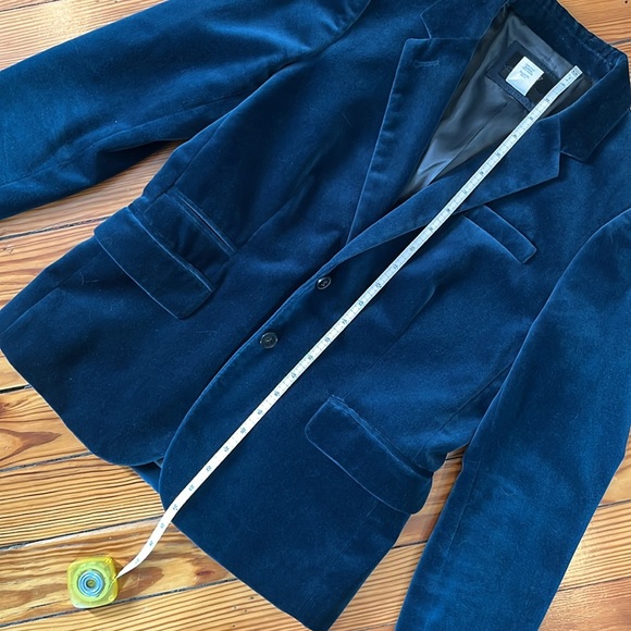 J.Crew Blue Velvet Schoolboy Blazer 6T - Picture 7 of 9
